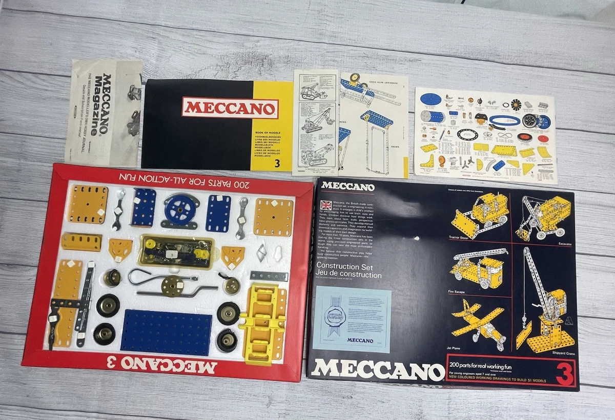 Preços baixos em Conjuntos de Brinquedos Antigos e Vintage Meccano