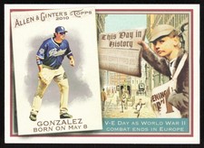 2010 Topps Allen & Ginter This Day in History Adrian Gonzalez #TDH32 Padres