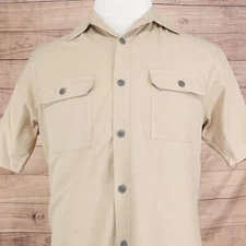 Croft & Barrow Shirt Mens Medium Quick Dry Vented Back Fishing Short Sleeve