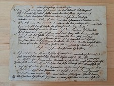 Antiquarisches Schriftblatt Mitte 19. Jht.