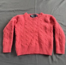 Polo Ralph Lauren Toddler Cable Knit Sweater Red Size 2T/3T Classic