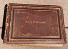 Antique Civil War Photograph Album 92 Antique CDV Cabinet Card Photos Pictures