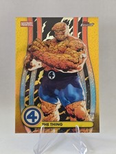 2026 Topps Finest Fantastic Four #4 The Thing True Gold Refractor /50