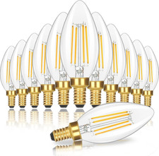 Dimmable E12 Candelabra LED Light Bulbs 60 Watt Equivalent, 6W 630LM Chandelier