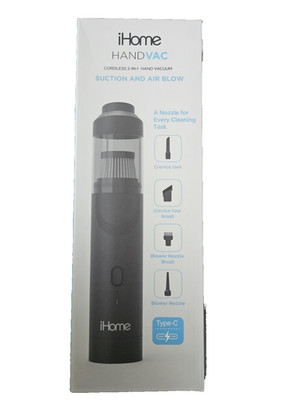 Ihome Hand Vac Cordless 2in1 Hand Vacuum Suction And Air Blow