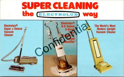 Super Cleaning The Electrolux Way Vacuum Cleaner Advertisement Postcard L476
