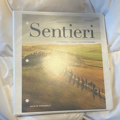 Sentieri Third Edition Italian Language Course Book by Julia M. Cozzarelli