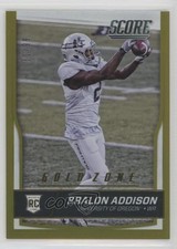 2016 Score Rookies Jumbo Gold Zone 31/99 Bralon Addison #376 0b2