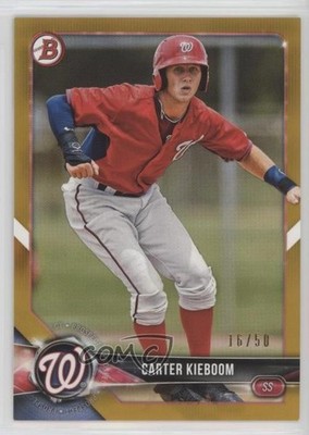 2018 Bowman Draft Gold 16/50 Carter Kieboom #BD-93 2l4