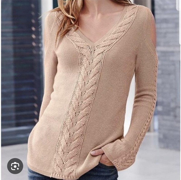 Women White House Black Market Sweater Pink Lurex