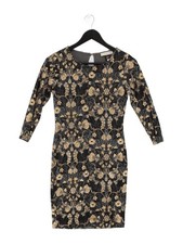 Oasis Bodycon Midi Dress XS in Black