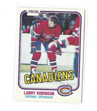 1981-82 O-Pee-Chee #179 Larry Robinson EXMT