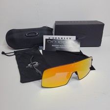 Oakley Sutro Ti Sunglasses Titanium Frame Black / Orange