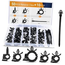 60Pcs Car Wire Loom Routing Clips Assortment - 6 60pcs Wire Routing Clips