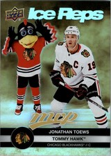 2023-24 Upper Deck MVP Ice Reps Gold #IR2 Jonathan Toews Tommy Hawk - HKY