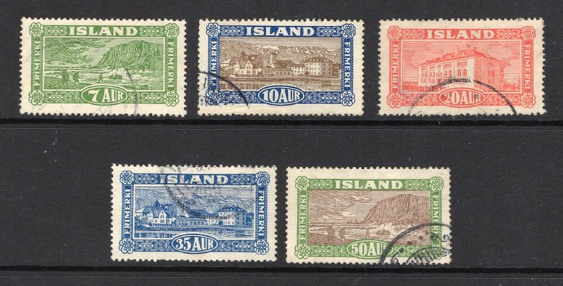 Iceland - Sc# 144 - 148 Used        /        Lot 0726317