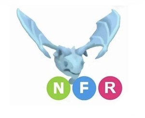 Adopt Me! Frost Dragon Legendary Neon Fly Ride Luminous