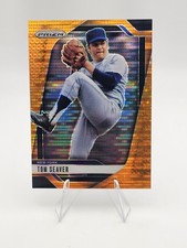 2025 Panini Prizm Tom Seaver Orange Pulsar Prizm /399 New York Mets HOF 