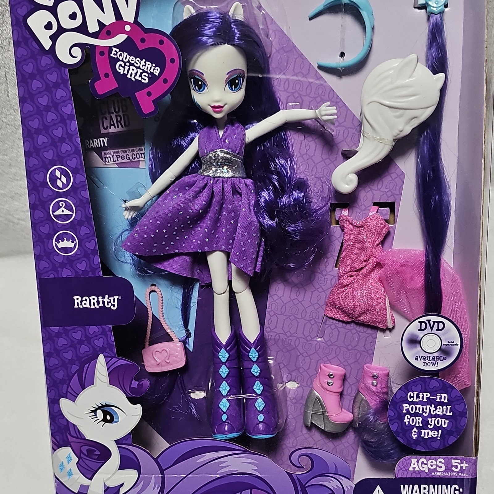 My Little Pony Equestria Girls Rarity Fashion Doll 9" with A
