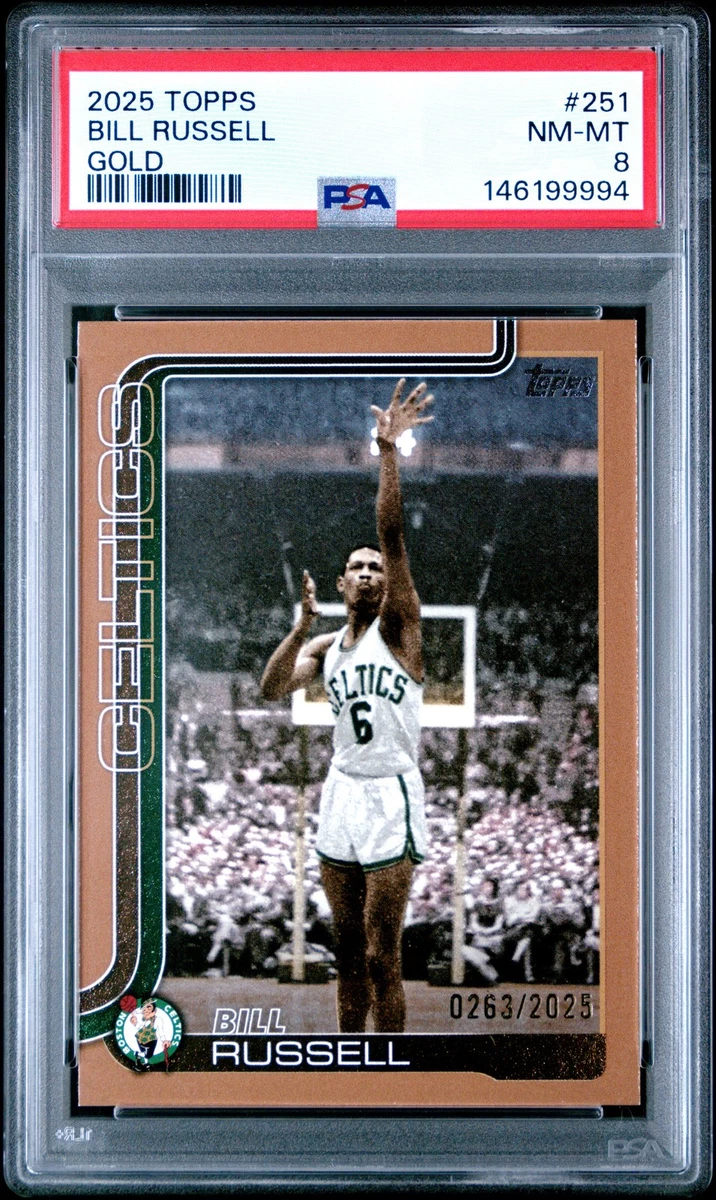 Topps Bill Russell Basketball Serial Numbered Sports Trading Cards