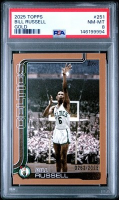 2025-26 Topps - Bill Russell #251 Gold /2025 for sale online | eBay