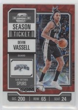 2023 Contenders Optic Season Ticket International Red Prizm Devin Vassell 0t30