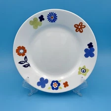 Corelle LifeStyles Retro Floral 8.5” Luncheon Plate Made in USA Discontinued
