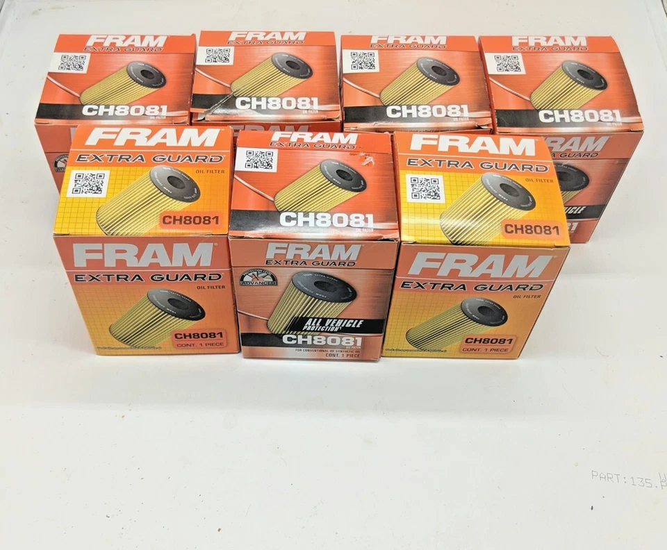 7x Fram ExtraGuard CH8081 For BMW X3 X5 Z3 Z4 Ford GT Demag Oil Filters w O Ring - Image 3 of 4