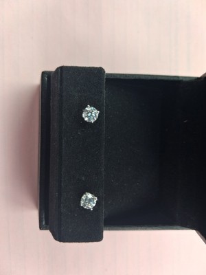 Jay Jewelry Lab Created Diamant 14k Weißgold Ohrringe 0,74 ct VVS2 E
