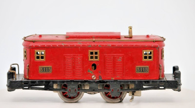 American Flyer 3115 Prewar O Gauge 0-4-0 Electric Metal Locomotive Tested