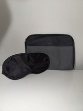 TUMI for Delta Black Single Sleep Mask Eye Mask for Travel  Rest