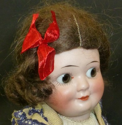 6'' / 16cm PUPPENPERÜCKE FÜR ANTIKE PUPPE, MOHAIR, PERÜCKE, PUPPENPERÜCKE, um 1920