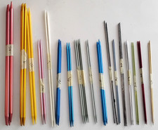 Knitting Needles Double Point DPNs Set Lot 10" 6" Sizes 1-9 10.5