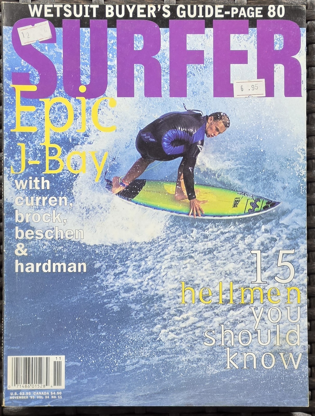 Surfer Magazine November 1993 Vol 34 No 11 Tom Curren Jeffreys Bay Surfing image 2