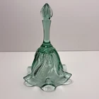 Fenton Glass Bell Sea Mist Green Pacific Swirl 7"