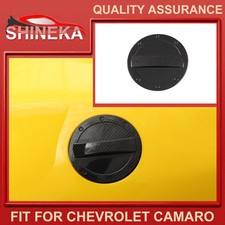 Carbon Fiber Car Fuel Tank Oil Gas Cap Decor Cover Trim For Chevy Camaro 2016