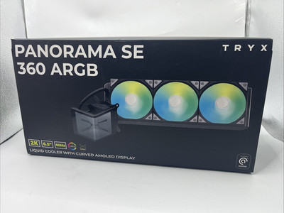 TRYX Panorama SE 360 ARGB 360mm AIO 6.67'' MOLED Curved Screen 3D Cooler