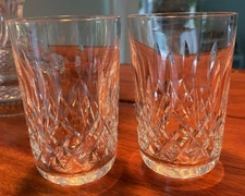 Set Of 2 Waterford Crystal Lismore Old Fashioned Tumblers 9ozs, Ireland