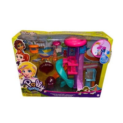 Polly Pocket Pollyville Super Slidin' Sliding Water Park Micro Play Set NWB
