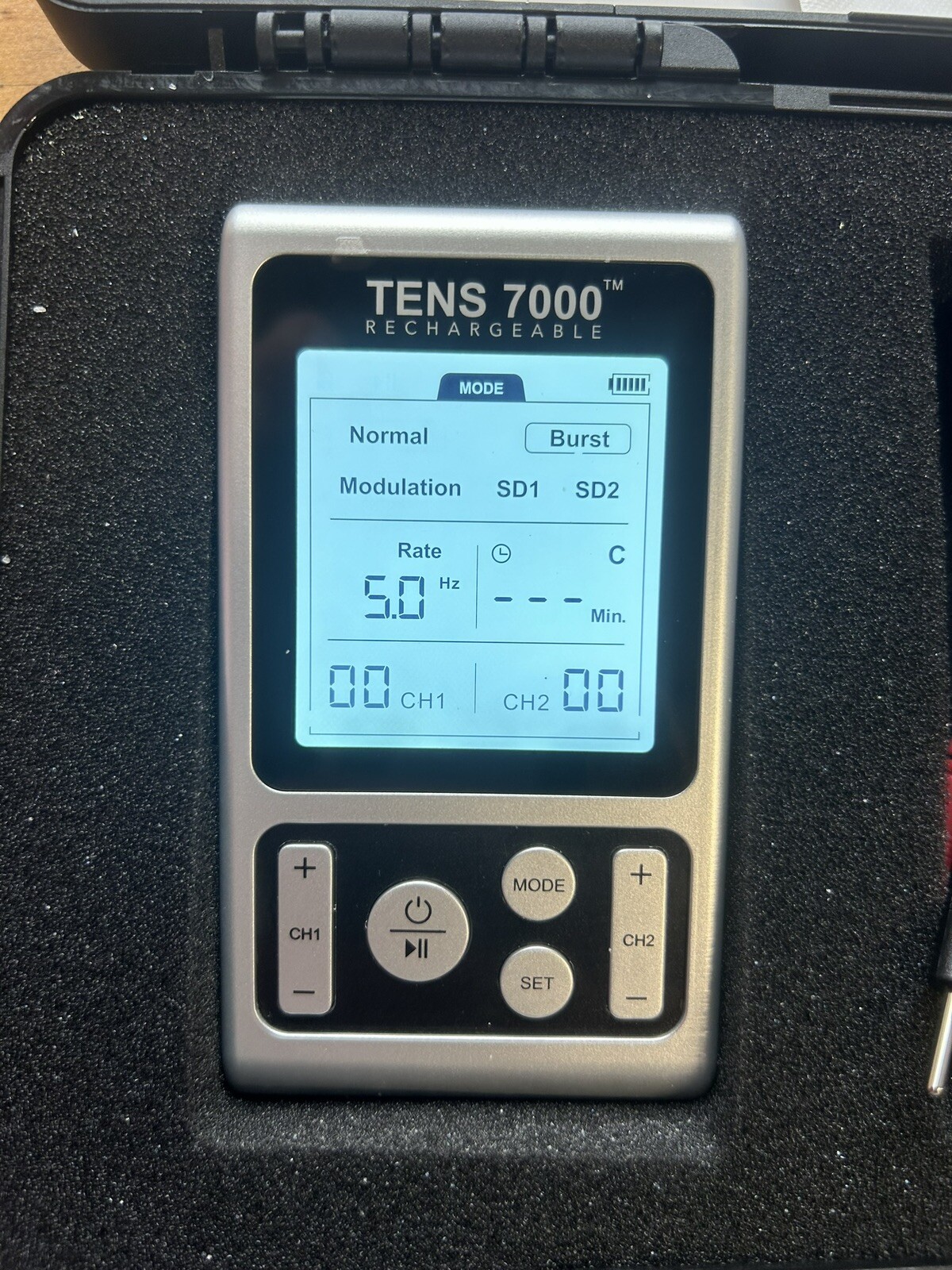 TENS 7000 Digital Tens Unit with accessories (Back Relief, etc) - Item#DT7303