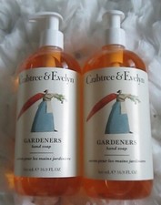 2 CRABTREE  EVELYN GARDENERS HAND SOAP WITH PUMP 500mL 16.9 FL OZ FREE SHIP 