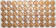 1946-S LINCOLN WHEAT CENT ROLL, BU ROLL  #0333
