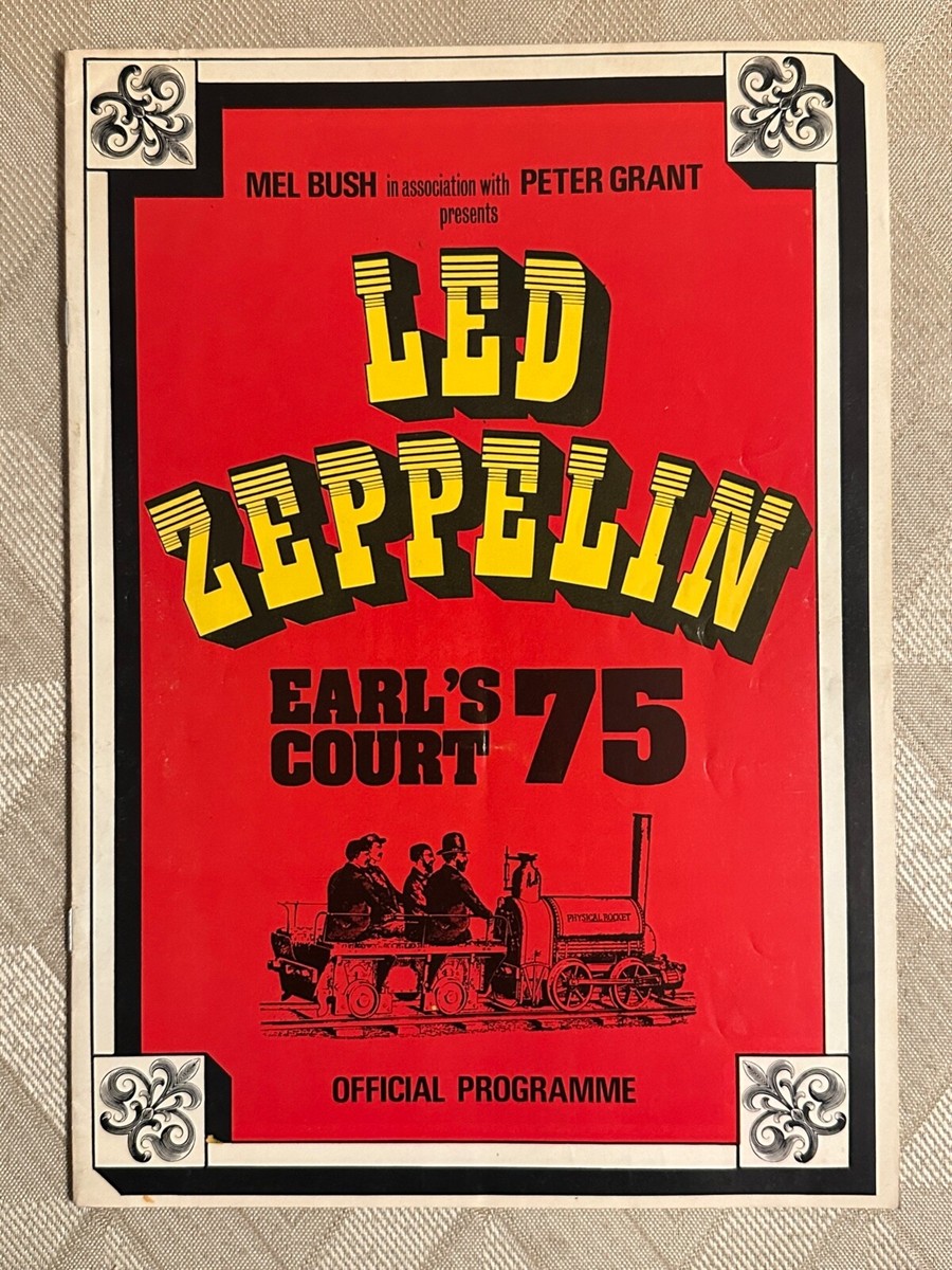 LED ZEPPELIN - 1975 - EARL'S COURT 75 - OFFICIAL PROGRAMME - RARE