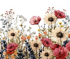 SPRING WILD FLOWER 1 SUMMER FLORAL COMPUTER MOUSE PAD 9 x 7
