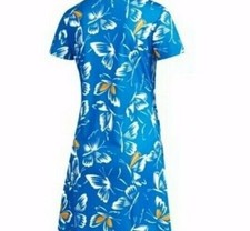 NWT ADIDAS x FARM Rio Butterfly Print Athletic Sport Dress Blue Women’s size M