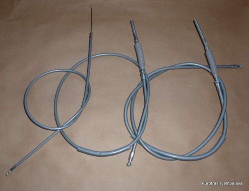 Honda Z50 K0 Minitrail CONTROL CABLE SET as nos Throttle + Front / Rear Brake - Picture 1 of 1