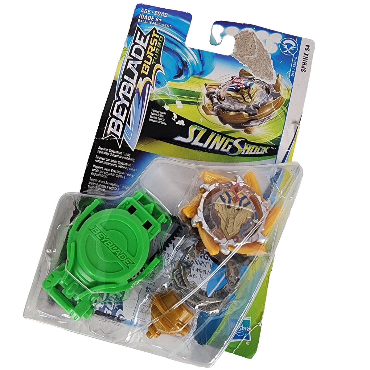 Hasbro Beyblade Sphinx S4 Burst Turbo SlingShock D49 TA01 S
