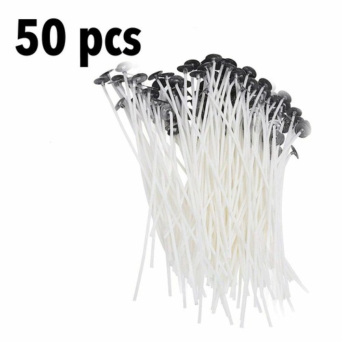 Candle Wick Pre Waxed With Sustainers Cotton DIY Candle Making Tabs Tools Holder - Picture 10 of 16