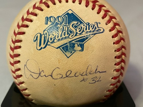 Dan Gladden Minnesota Twins Firmado a Mano Oficial 1991 Serie Mundial Béisbol Certificado de Autenticidad - Imagen 2 de 5