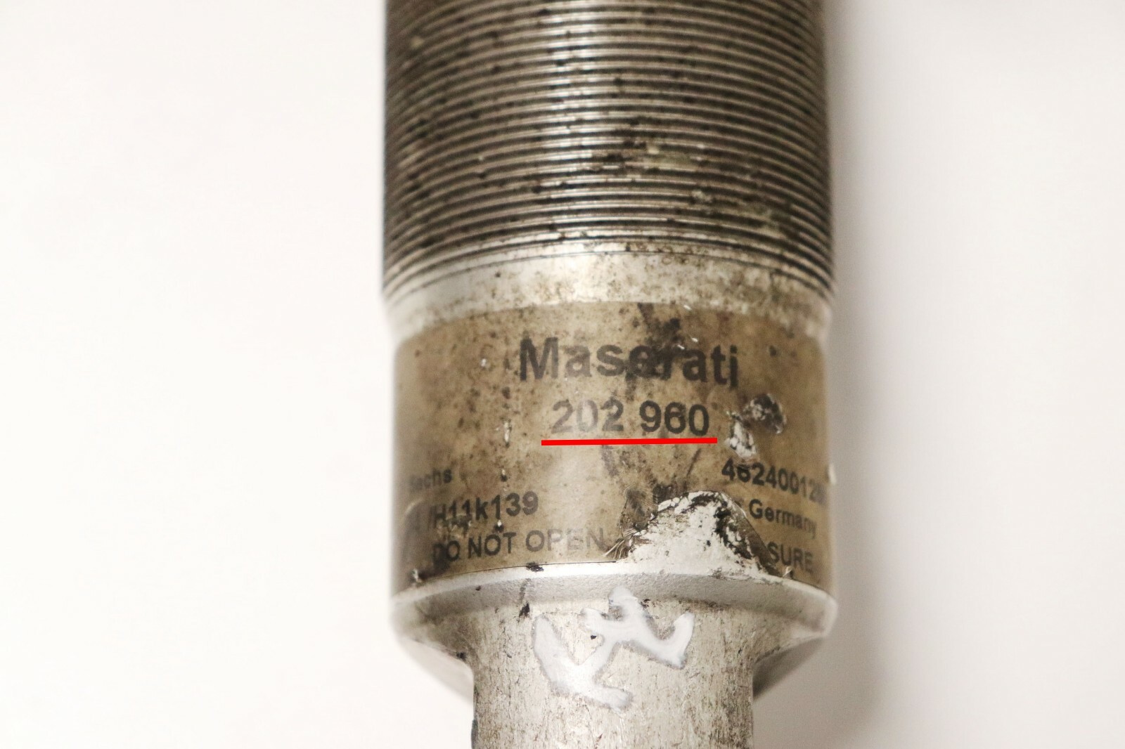 P20235 2004-2008 Maserati Quattroporte M139 Rear Shock Absorber Driver Side OEM